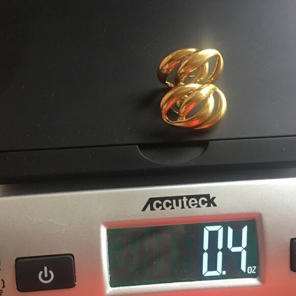 $12 ea or 3/$25. Goldtone Double Swirl Earrings - Picture 8 of 9